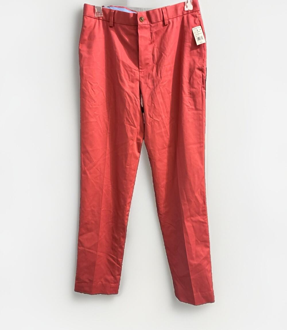 Brooks Brothers Mens Lightweight Advantage Chino Pants Salmon Pink 34x34 NEW